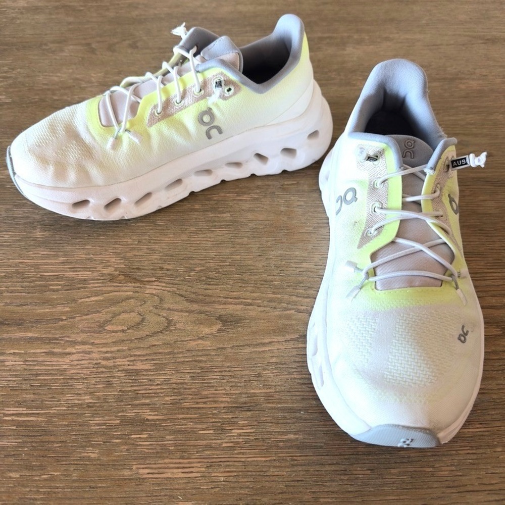 On Running Cloudtilt Running Shoe Sneakers-Lime Ivory-Cloudtec-Women's US 6.5*Rd